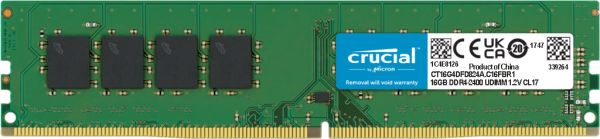 Оперативна пам'ять Crucial 16 ГБ DIMM DDR4 2400 МГц CT16G4DFD824A