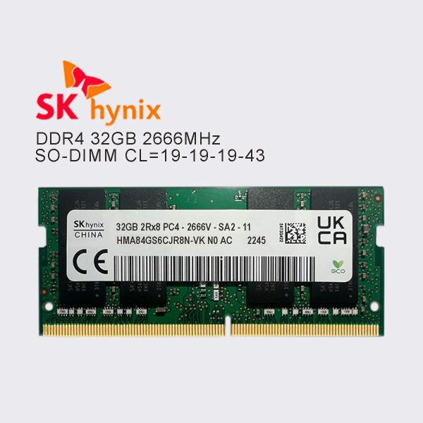 Оперативна пам'ять Hynix 32 GB SO-DIMM DDR4 2666 MHz